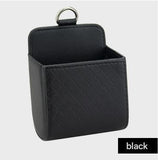 Darrahopens Auto Accessories > Auto Accessories Others > Automotive Decor Black Leather Car Air Vent Storage Bag - Multi-Purpose Phone Holder & Organiser Pouch for Sunglasses, Keys, Cards - Universal Fit, Easy Install, Compact Design for Dashboard Tidy