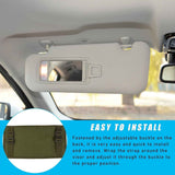 Darrahopens Auto Accessories > Auto Accessories Others > Automotive Decor Black Tactical Molle Car Sun Visor Organizer Panel – Durable Nylon Vehicle Storage Pouch with Adjustable Buckle, Loop Panelled EDC Pockets and Pen Sheath for Cars, Trucks, SUVs and Daily Driving Essentials In Australia - Darrahopens