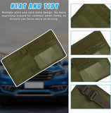 Darrahopens Auto Accessories > Auto Accessories Others > Automotive Decor Black Tactical Molle Car Sun Visor Organizer Panel – Durable Nylon Vehicle Storage Pouch with Adjustable Buckle, Loop Panelled EDC Pockets and Pen Sheath for Cars, Trucks, SUVs and Daily Driving Essentials In Australia - Darrahopens