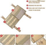 Darrahopens Auto Accessories > Auto Accessories Others > Automotive Decor Black Tactical Molle Car Sun Visor Organizer Panel – Durable Nylon Vehicle Storage Pouch with Adjustable Buckle, Loop Panelled EDC Pockets and Pen Sheath for Cars, Trucks, SUVs and Daily Driving Essentials In Australia - Darrahopens