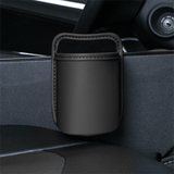 Darrahopens Auto Accessories > Auto Accessories Others > Automotive Decor Black Waterproof Leather Car Hanging Storage Organizer with Back Clip 14.5 x 10.5CM – Mutifunctional Car Trash Bin Cup Holder Phone Storage Pocket for Seat Back, Door & Center Console