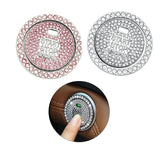 Darrahopens Auto Accessories > Auto Accessories Others > Automotive Decor Bling Crystal Ring For Car One Key Engine Start Stop Decoration Button - Pink