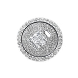Darrahopens Auto Accessories > Auto Accessories Others > Automotive Decor Bling Crystal Ring For Car One Key Engine Start Stop Decoration Button - Pink