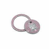 Darrahopens Auto Accessories > Auto Accessories Others > Automotive Decor Bling Crystal Ring For Car One Key Engine Start Stop Decoration Button - Pink