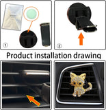 Darrahopens Auto Accessories > Auto Accessories Others > Automotive Decor Bling Rhinestone Car Air Vent Clip,Car Air Freshener Vent Clips,Car Air Conditioning Outlet Clip Decorative,Bling Car Accessories Car Interior Decoration Charm,Cute Car Decor