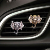 Darrahopens Auto Accessories > Auto Accessories Others > Automotive Decor Bling Rhinestone Elephants Head Car Air Vent Clip Dashboard Outlet Clip Air Freshener Vent Clips Decorative Cute Car Decor