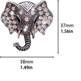 Darrahopens Auto Accessories > Auto Accessories Others > Automotive Decor Bling Rhinestone Elephants Head Car Air Vent Clip Dashboard Outlet Clip Air Freshener Vent Clips Decorative Cute Car Decor