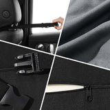 Darrahopens Auto Accessories > Auto Accessories Others > Automotive Decor Blue Ergonomic Memory Foam Car Headrest & Lumbar Support Cushion Set - Driving Comfort Neck & Back Pillow