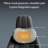 Darrahopens Auto Accessories > Auto Accessories Others > Automotive Decor Blue Ergonomic Memory Foam Car Headrest & Lumbar Support Cushion Set - Driving Comfort Neck & Back Pillow