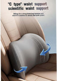 Darrahopens Auto Accessories > Auto Accessories Others > Automotive Decor Blue Ergonomic Memory Foam Car Headrest & Lumbar Support Cushion Set - Driving Comfort Neck & Back Pillow