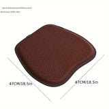 Darrahopens Auto Accessories > Auto Accessories Others > Automotive Decor Blue Universal Honeycomb Gel Seat Cushion - Breathable Cooling Pad for Car & Office - Ergonomic Pressure Relief & Non-Slip Design for Long Sitting