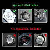 Bow Car Accessories,Pink Bow Tie Push Start Button Rhinestone Ring,Black Engine Start Stop Button Ring Car Decor,Bling Girly Ignition Charm