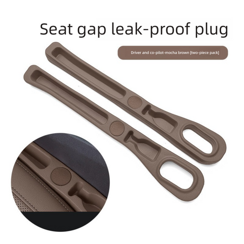 Darrahopens Auto Accessories > Auto Accessories Others > Automotive Decor Brown Car Seat Gap Filler Strip with Integrated Storage Slot Universal Interior Organizer for Mobile Phones and Keys Safety Solution for Local Drivers