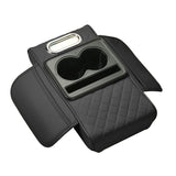 Darrahopens Auto Accessories > Auto Accessories Others > Automotive Decor Car Armrest Pad Central Console Storage Box Lift Cushion Rest Support Organizer - Black Red
