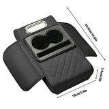 Darrahopens Auto Accessories > Auto Accessories Others > Automotive Decor Car Armrest Pad Central Console Storage Box Lift Cushion Rest Support Organizer - Black Red