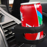 Darrahopens Auto Accessories > Auto Accessories Others > Automotive Decor Car Cup Holder Air Vent Drink Mount Black Clip-On Can Bottle Holder for Vehicle Black