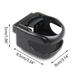 Darrahopens Auto Accessories > Auto Accessories Others > Automotive Decor Car Cup Holder Air Vent Drink Mount Black Clip-On Can Bottle Holder for Vehicle Black