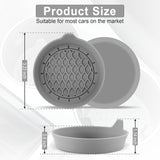 Darrahopens Auto Accessories > Auto Accessories Others > Automotive Decor Car Cup Holder Coaster, Silicone Cup Holder Insert, Universal Anti-Slip Cup Holder, Auto Accessories Interior for Men and Women 4 Pack Grey