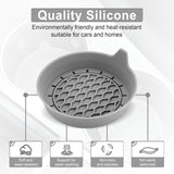Darrahopens Auto Accessories > Auto Accessories Others > Automotive Decor Car Cup Holder Coaster, Silicone Cup Holder Insert, Universal Anti-Slip Cup Holder, Auto Accessories Interior for Men and Women 4 Pack Grey