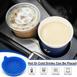 Darrahopens Auto Accessories > Auto Accessories Others > Automotive Decor Car Cup Holder Coaster, Silicone Cup Holder Insert, Universal Non-Slip Cup Holder, Auto Accessories Interior for Men and Women 4 Pack Blue