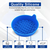 Darrahopens Auto Accessories > Auto Accessories Others > Automotive Decor Car Cup Holder Coaster, Silicone Cup Holder Insert, Universal Non-Slip Cup Holder, Auto Accessories Interior for Men and Women 4 Pack Blue