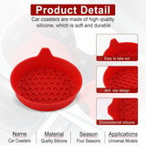 Darrahopens Auto Accessories > Auto Accessories Others > Automotive Decor Car Cup Holder Coaster, Silicone Cup Holder Insert, Universal Non-Slip Cup Holder, Auto Accessories Interior for Men and Women 4 Pack Red