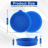 Darrahopens Auto Accessories > Auto Accessories Others > Automotive Decor Car Cup Holder Coaster, Silicone Cup Holder Insert, Universal Non-Slip Cup Holders, Car Accessories Interior for Women and Man 4 Pack Blue
