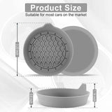 Car Cup Holder Coaster, Silicone Cup Holder Insert, Universal Non-Slip Cup Holders, Car Accessories Interior for Women and Man 4 Pack Gray