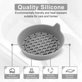 Car Cup Holder Coaster, Silicone Cup Holder Insert, Universal Non-Slip Cup Holders, Car Accessories Interior for Women and Man 4 Pack Gray