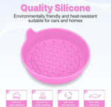 Darrahopens Auto Accessories > Auto Accessories Others > Automotive Decor Car Cup Holder Coaster, Silicone Cup Holder Insert, Universal Non-Slip Cup Holders, Car Accessories Interior for Women and Man 4 Pack Pink