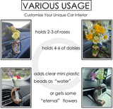 Darrahopens Auto Accessories > Auto Accessories Others > Automotive Decor Car Dashboard Decorations - Propagation Vase Vent Clip for Fresh/Dried Flowers, Plant Cuttings, Car Interior Aesthetics Decor Accessories - Gift for Plant Lovers, Women & Moms