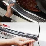 Darrahopens Auto Accessories > Auto Accessories Others > Automotive Decor Car Door Sill Sticker Carbon Fiber Silver 7Cmx3M Self-Adhesive Sticker Protector Bumper Guard Strip