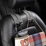 Darrahopens Auto Accessories > Auto Accessories Others > Automotive Decor Car Headrest Hook, Car Hook for Wallet & Bag, Car Wallet Hook (Grey - Pack of 2)