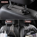 Darrahopens Auto Accessories > Auto Accessories Others > Automotive Decor Car Headrest Hook, Car Hook for Wallet & Bag, Car Wallet Hook (Grey - Pack of 2)