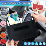 Darrahopens Auto Accessories > Auto Accessories Others > Automotive Decor Car Key Case For Faraday Cage Fob Pouch Keyless RFID Blocking Bag - Black