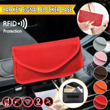 Darrahopens Auto Accessories > Auto Accessories Others > Automotive Decor Car Key Case For Faraday Cage Fob Pouch Keyless RFID Blocking Bag - Silver Grey