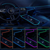 Darrahopens Auto Accessories > Auto Accessories Others > Automotive Decor Car LED Interior Strip Light USB Neon Wire Ambient Lighting Compatible with Car Decorations Red 3m