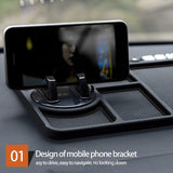 Darrahopens Auto Accessories > Auto Accessories Others > Automotive Decor Car Mobile Phone Holder Dashboard Mount Mat Non Slip Grip Stand Anti-Slip Pad - Black