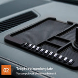 Darrahopens Auto Accessories > Auto Accessories Others > Automotive Decor Car Mobile Phone Holder Dashboard Mount Mat Non Slip Grip Stand Anti-Slip Pad - Red
