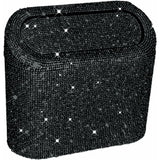 Darrahopens Auto Accessories > Auto Accessories Others > Automotive Decor Car-Mounted Diamond-Encrusted Trash Can, Car Storage Bucket, Hanging Car Storage Bag, Creative Diamond-Encrusted Mini