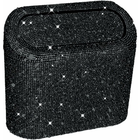 Darrahopens Auto Accessories > Auto Accessories Others > Automotive Decor Car-Mounted Diamond-Encrusted Trash Can, Car Storage Bucket, Hanging Car Storage Bag, Creative Diamond-Encrusted Mini