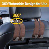Darrahopens Auto Accessories > Auto Accessories Others > Automotive Decor Car Purse Hook Purse Hook for Car Seats Headrest Car Seat Hooks,Heavy Duty Vehicle Organizer for Handbags, Groceries, Purses, Keep Car Tidy (Brown, 4 Pack)