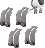 Darrahopens Auto Accessories > Auto Accessories Others > Automotive Decor Car Purse Hook Purse Hook for Car Seats Headrest Car Seat Hooks,Heavy Duty Vehicle Organizer for Handbags, Groceries, Purses, Keep Car Tidy (Gray, 4 Pack)