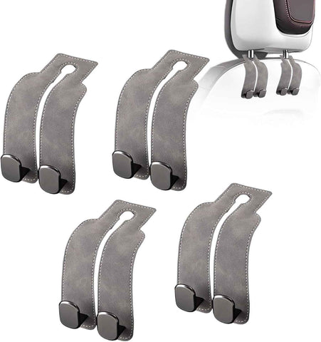 Darrahopens Auto Accessories > Auto Accessories Others > Automotive Decor Car Purse Hook Purse Hook for Car Seats Headrest Car Seat Hooks,Heavy Duty Vehicle Organizer for Handbags, Groceries, Purses, Keep Car Tidy (Gray, 4 Pack)