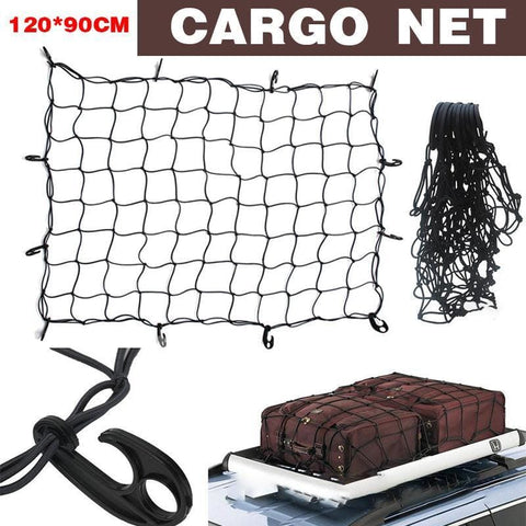 Darrahopens Auto Accessories > Auto Accessories Others > Automotive Decor Car Roof Top Rack Basket Luggage Bungee Net Cargo Mesh Carrier Cover Storage
