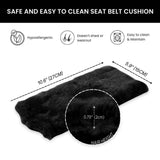Darrahopens Auto Accessories > Auto Accessories Others > Automotive Decor Car Seat Belt Pad,2 Pack Soft Seat Belt Cover for Shoulder Pad Neck Cushion Protector Car Accessories (Black)