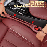Darrahopens Auto Accessories > Auto Accessories Others > Automotive Decor Car Seat Crevice Fill Organizer 2 pcs - No Drop Seat Guard, General Automotive Seat Crevice Filler, Durable Non-Slip Material, Easy Installation in 10 Seconds, for Cars, Trucks & SUVs (Black)