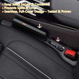 Darrahopens Auto Accessories > Auto Accessories Others > Automotive Decor Car Seat Crevice Fill Organizer 2 pcs - No Drop Seat Guard, General Automotive Seat Crevice Filler, Durable Non-Slip Material, Easy Installation in 10 Seconds, for Cars, Trucks & SUVs (Black)