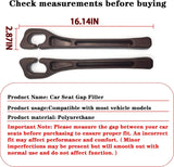 Darrahopens Auto Accessories > Auto Accessories Others > Automotive Decor Car Seat Crevice Fill Organizer 2 pcs - No Drop Seat Guard, General Automotive Seat Crevice Filler, Durable Non-Slip Material, Easy Installation in 10 Seconds, for Cars, Trucks & SUVs (Black)