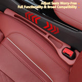Darrahopens Auto Accessories > Auto Accessories Others > Automotive Decor Car Seat Crevice Fill Organizer 2 pcs - No Drop Seat Guard, General Automotive Seat Crevice Filler, Durable Non-Slip Material, Easy Installation in 10 Seconds, for Cars, Trucks & SUVs (Black)